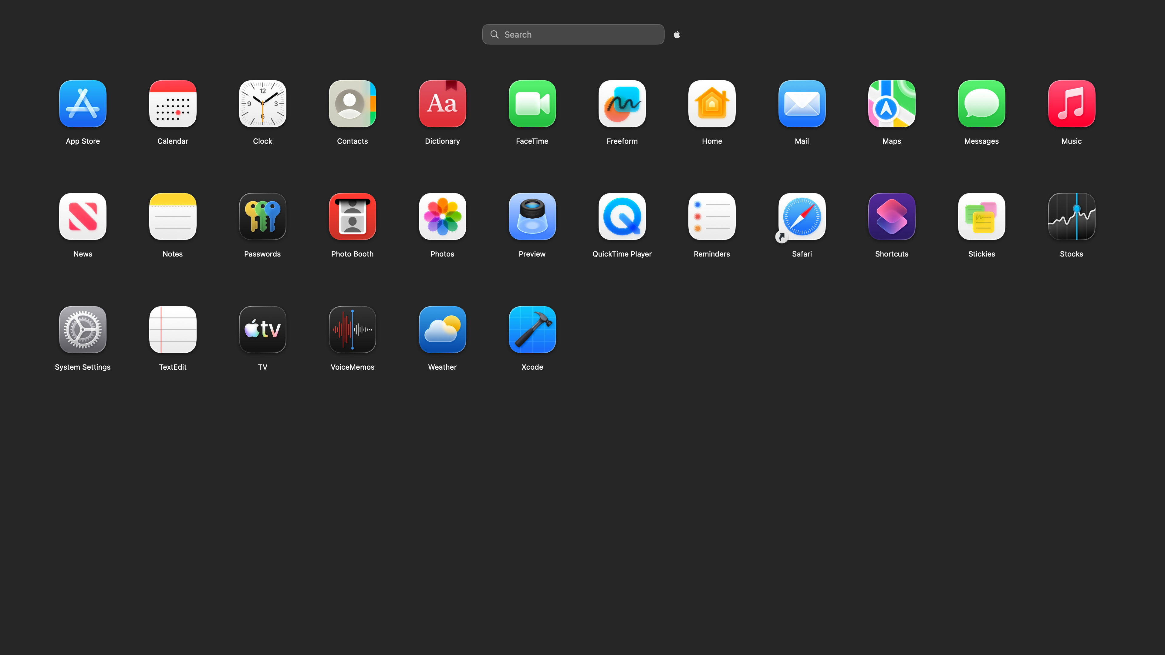 Retro Launch app grid